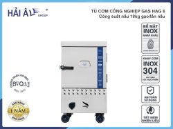 Tủ Nấu Cơm Công Nghiệp Hải Âu HAG 6/HAG 6T – Gas 6 Khay