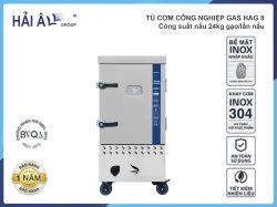 Tủ Nấu Cơm Công Nghiệp Hải Âu HAG 8/HAG 8T – Gas 8 Khay