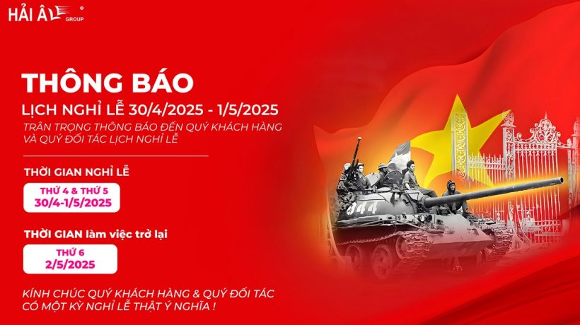 Lịch nghỉ lễ 30-4 và 1-5