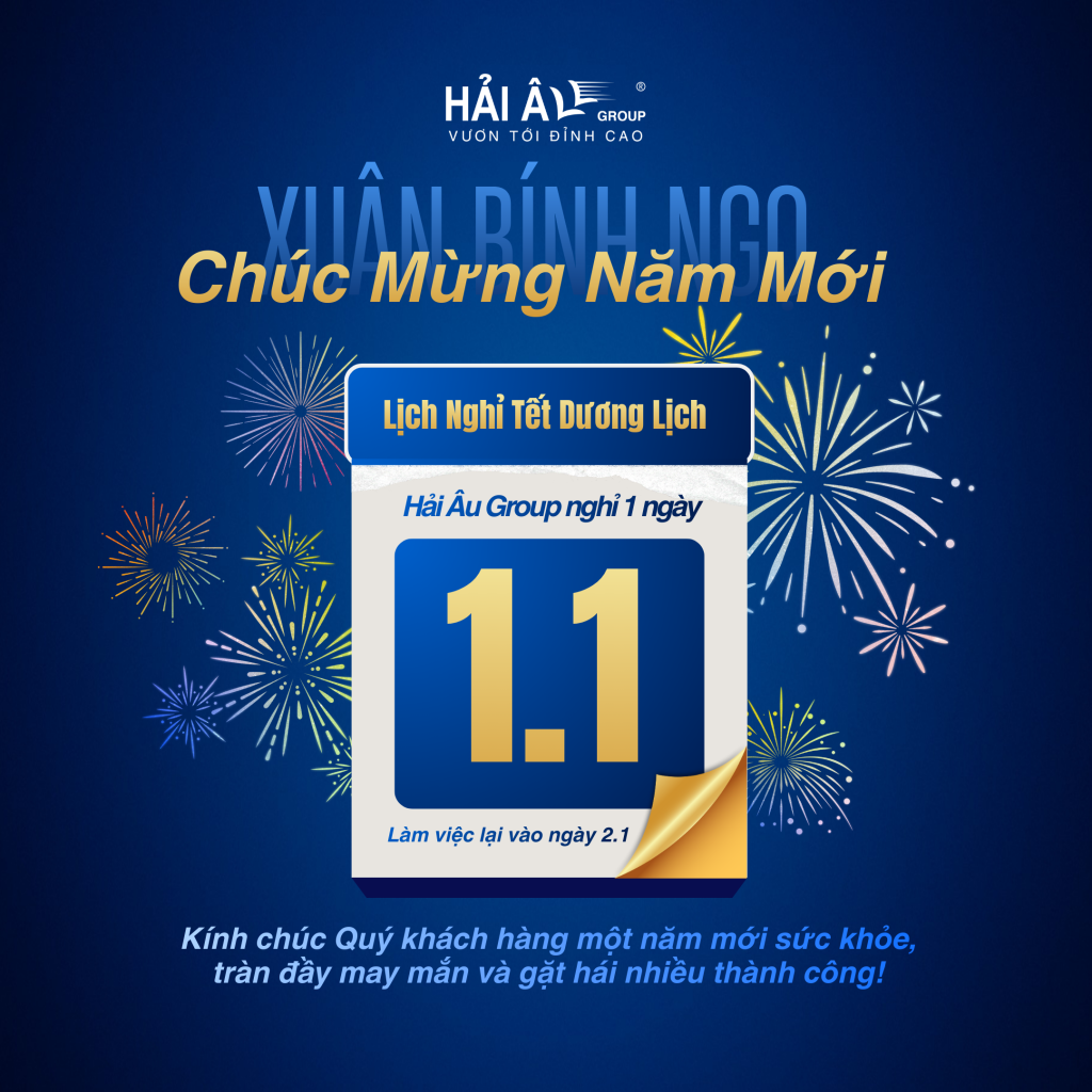 Lịch nghỉ tết dương lịch 2026 Hải Âu Group