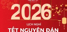 Hải Âu Group xin trân trọng thông báo lịch nghỉ Tết Nguyên Đán 2026