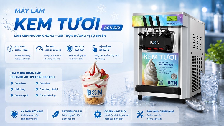 Máy Làm Kem Tươi Bcn 312 tại sự kiện masterclass 2026